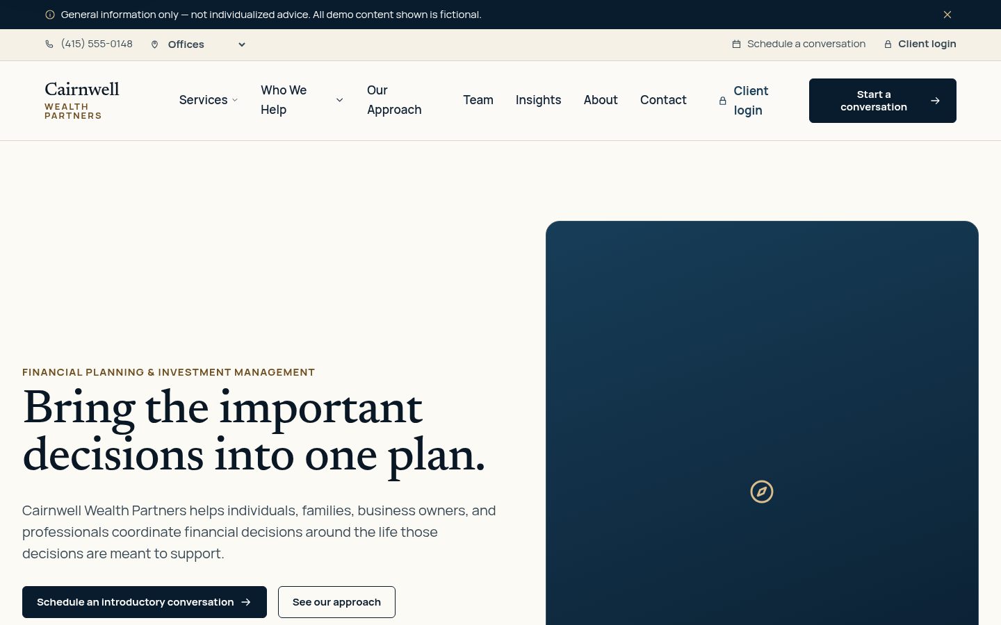WealthPress — Financial Advisor WordPress theme